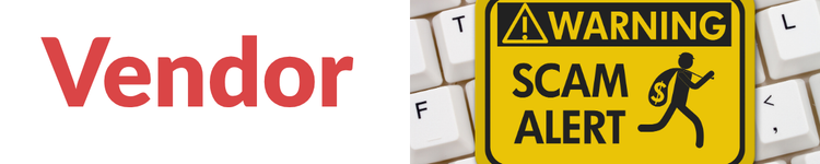 Vendor Scam Alert Notice
